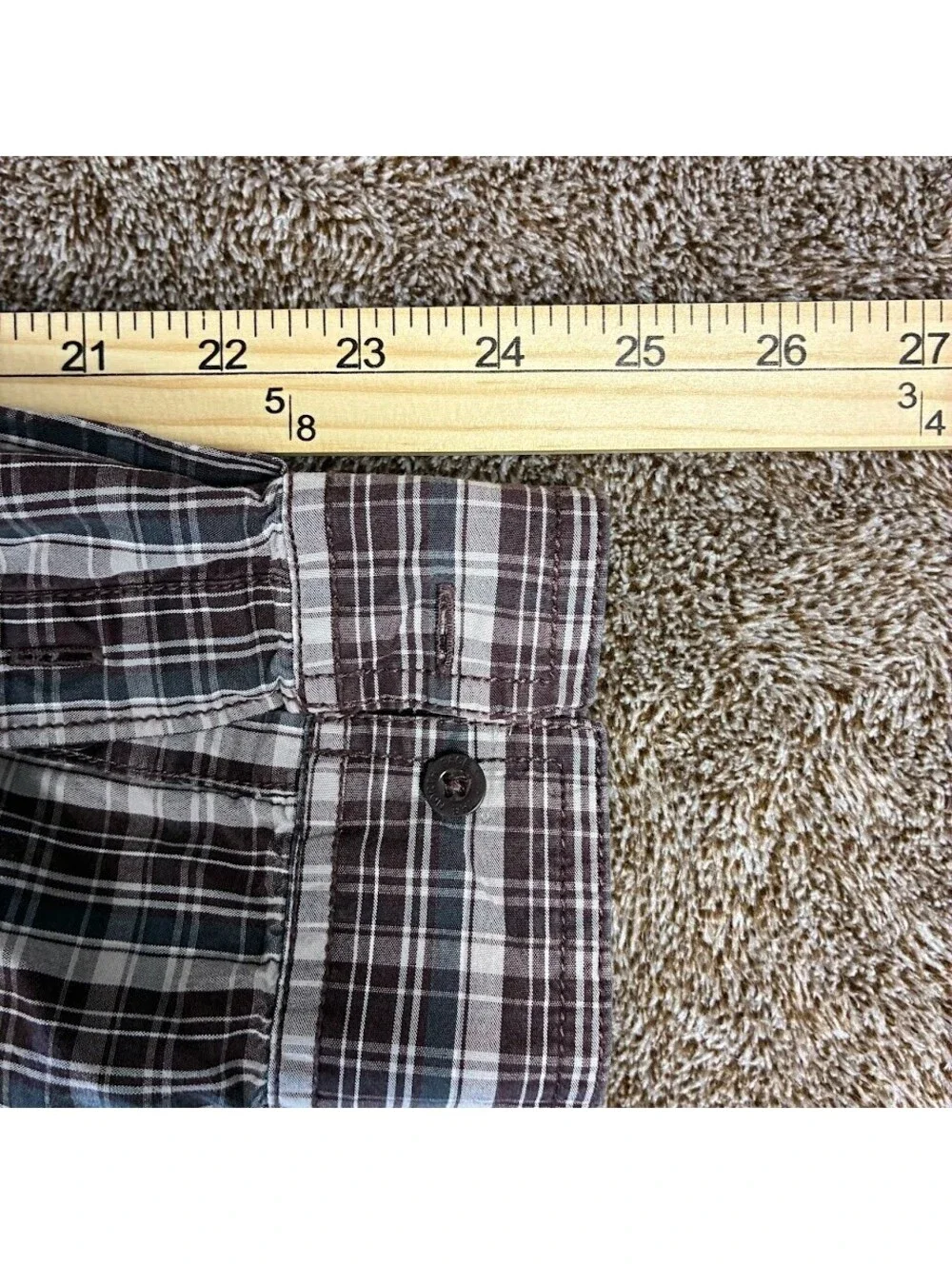 The North Face Men's Button Down Size Large Plaid